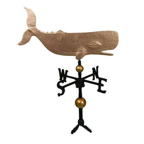 Montague Metal Products WV-385-GB 300 Series 32 In. Deluxe Gold Whale Weathervane