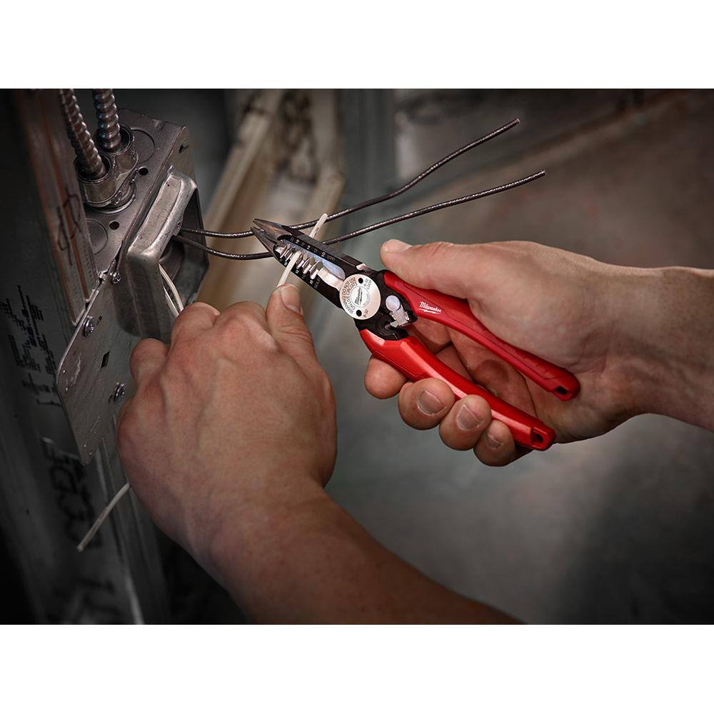 MW 18 in. Bolt Cutter with 38 in. Maximum Cut Capacity and 6-in-1 Wire Strippers Pliers 48-22-4018-48-22-3079