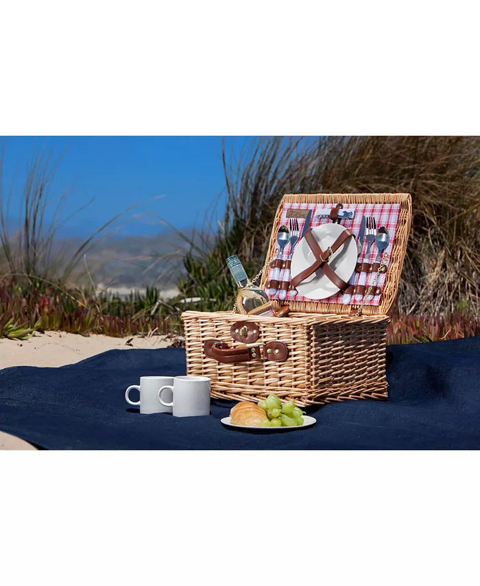 Picnic Time Plaid Red Catalina Picnic Basket