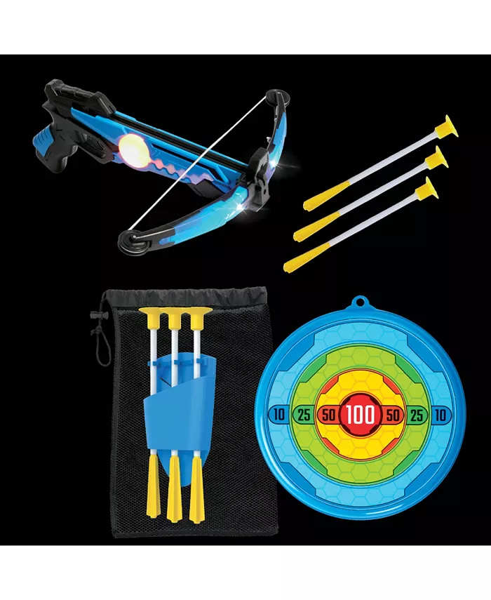 Black Series Light-Up Crossbow Set  LED Glow Archery Game