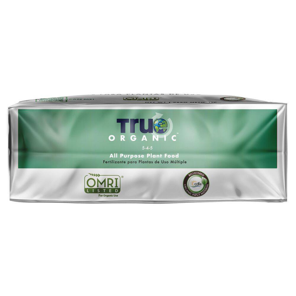 TRUE ORGANIC 12 lbs. Organic All Purpose Plant Food Dry Fertilizer OMRI Listed 5-4-5 R0025