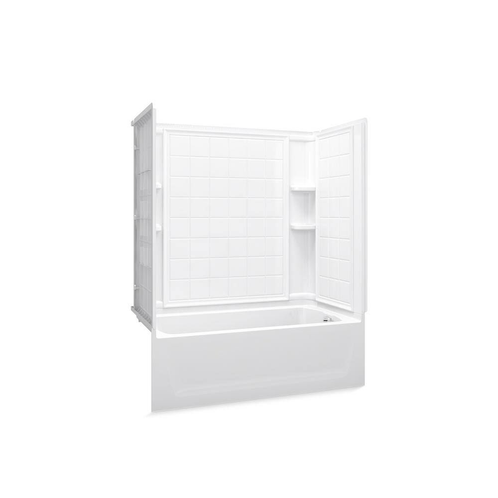 STERLING Ensemble 32 in. x 60 in. x 74 in. Standard Fit Bath and Shower Kit in White 71120120-0