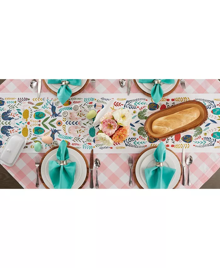 Design Imports Easter Garden Embellished Table Runner 14 x 108