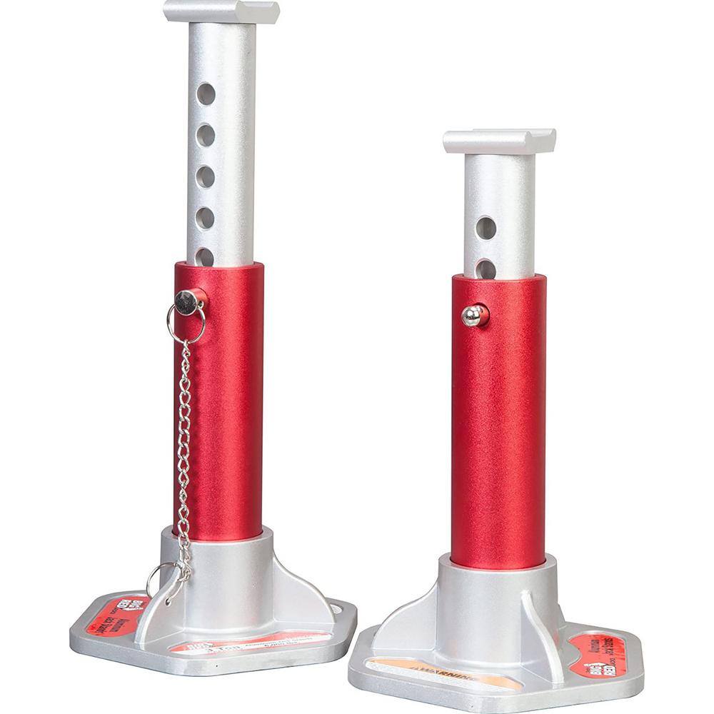 Big Red 3-Ton Aluminum Jack Stands (2-Pack) T43004L