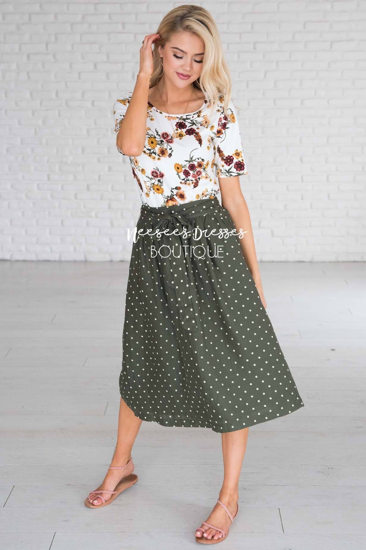 Wildest Dreams Polka Dot Skirt