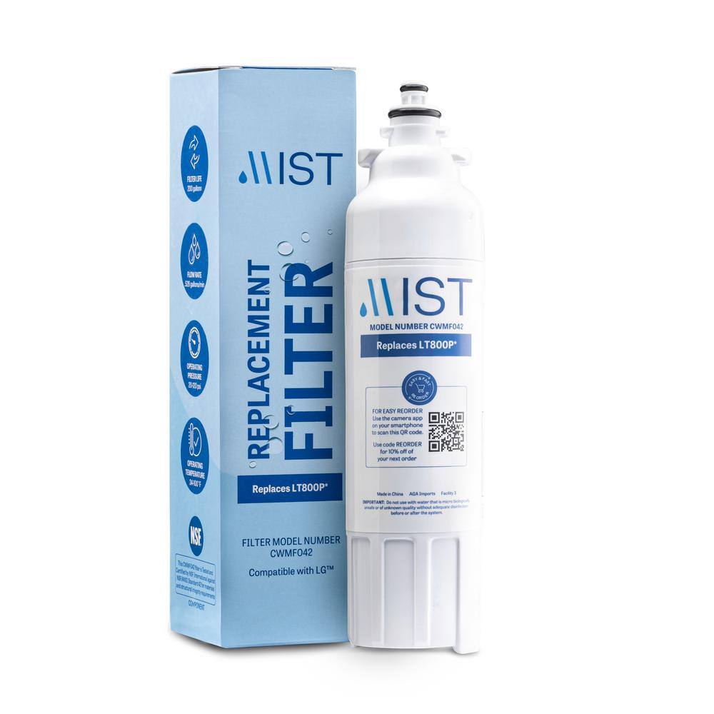 Mist LG LT800P ADQ73613401 Kenmore 9490 46-9490 469490 ADQ73613402 Replacement Refrigerator Water Filter LT800P CWMF042