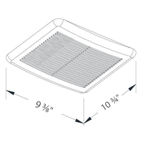 Delta Breez 70 CFM Wall or Ceiling Bathroom Exhaust Fan with Dual Speed ENERGY STAR SLM70D