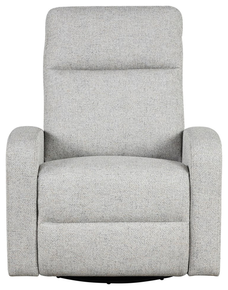 Bowery Hill Contemporary Fabric Recliner with Integrated USB Charger in Blue   Transitional   Recliner Chairs   by Homesquare  Houzz