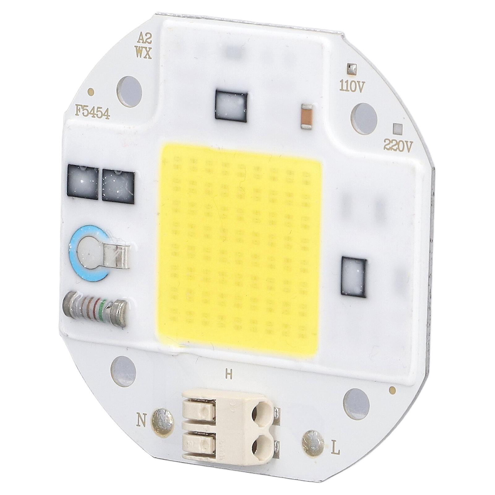 Cob Lamp Bead High Power Led Chip High Brightness Cob Light Emitter Drive Free For Diy Lighting 110v50w Cold White 5800k-6500k