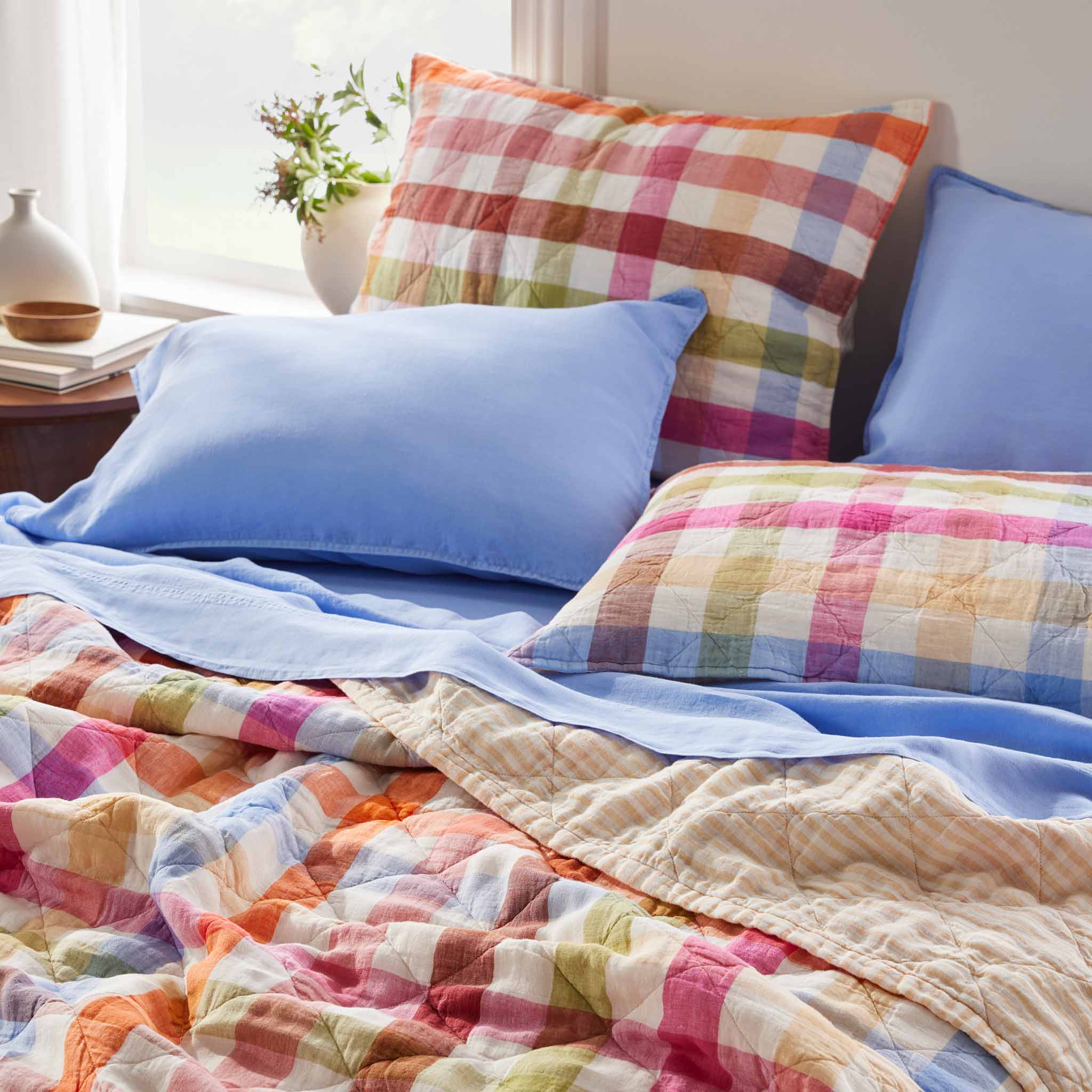 Linen Quilted Shams