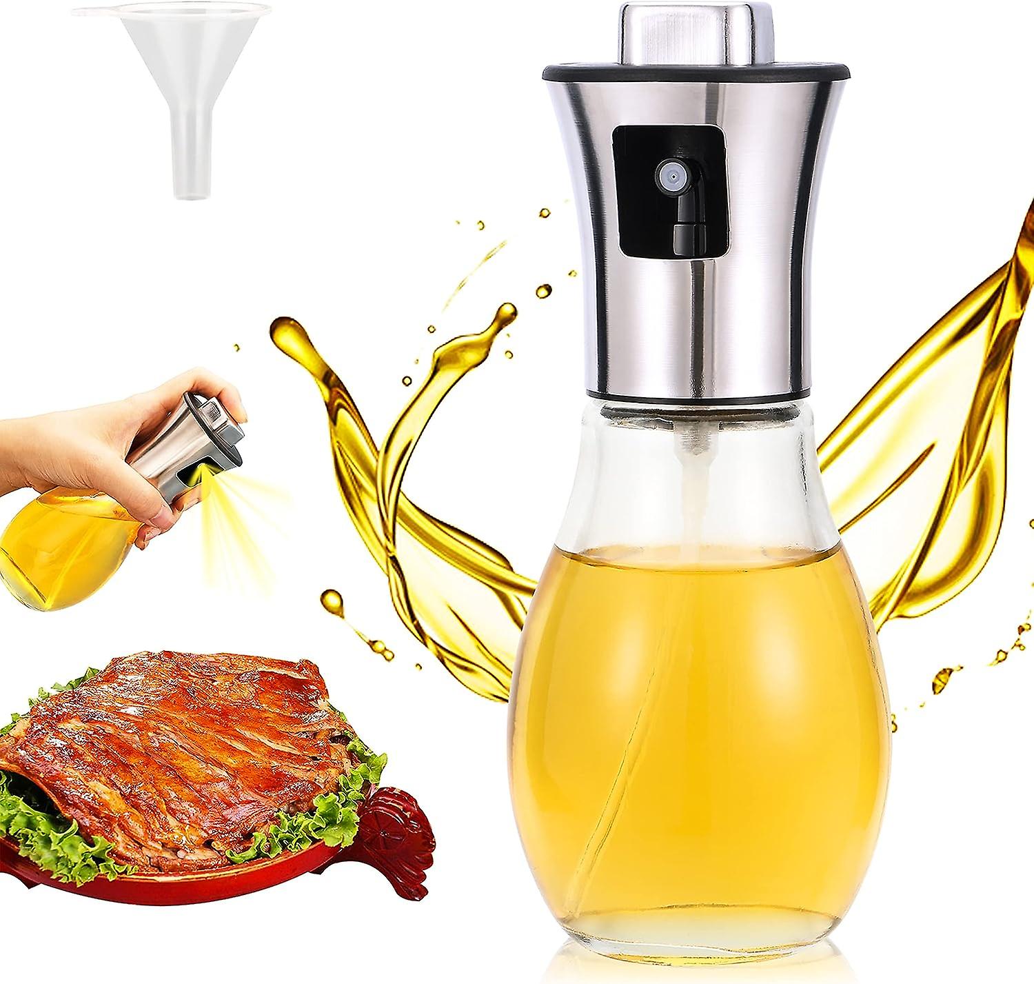 1 Piece Portable Glass Oil Sprayer， Oil Sprayer Olive Oil Dispenser Bottle For Barbecue， Cooking， Salad， Pasta， Baking Bread， Etc. (200 Ml)