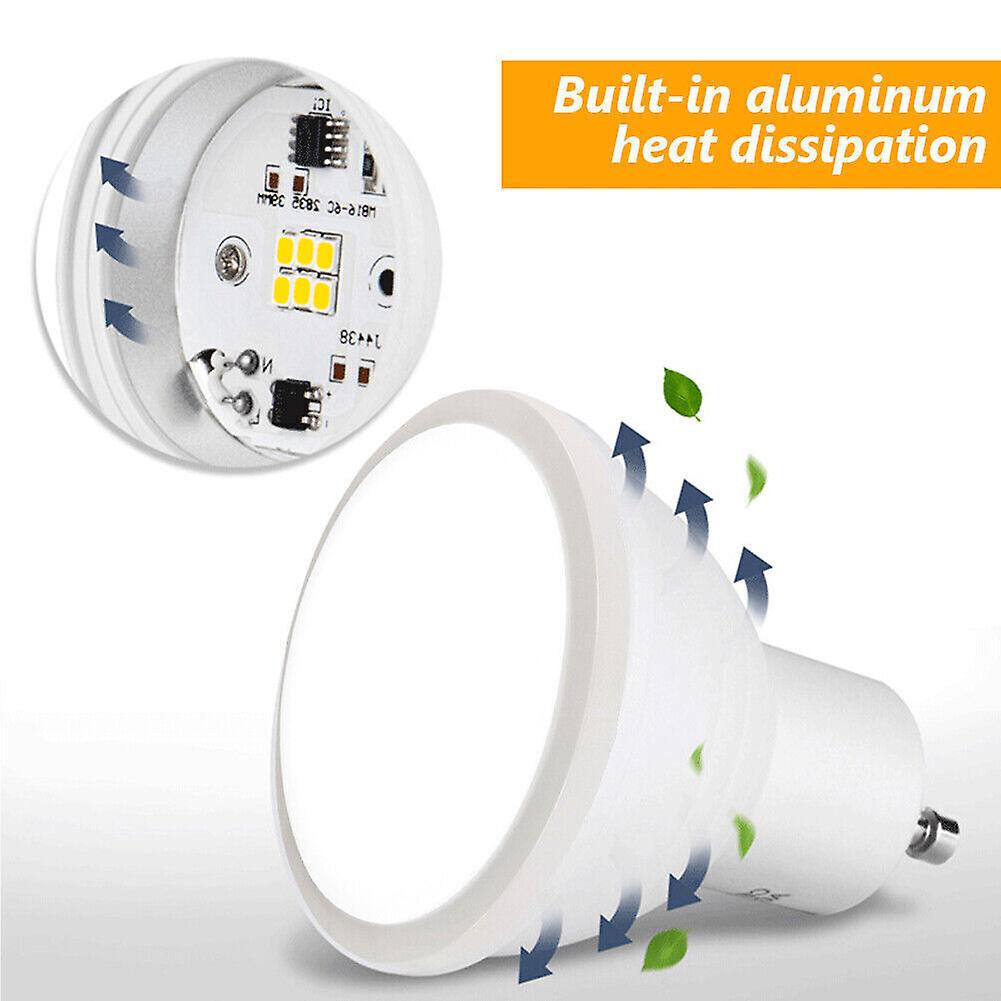 10pcs Gu10 Led Bulbs Spot Light Lamps Warm White Down Lights Lightbulbs A+ Gifts