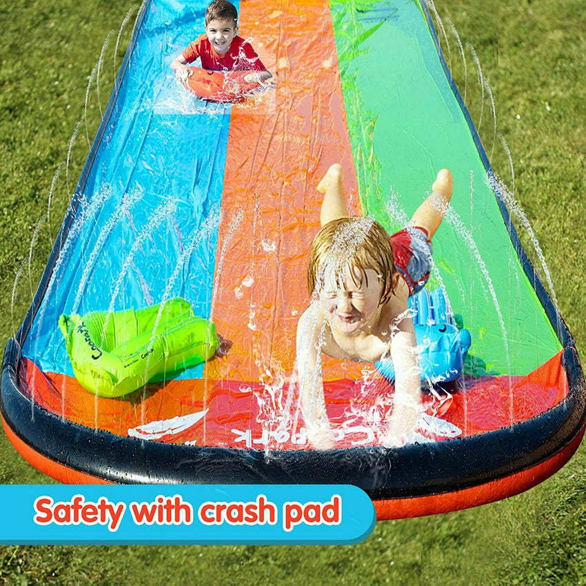 16' Slip and Slide Water Slide for Kids and Adults Inflatable Slide Surf Ride TY18