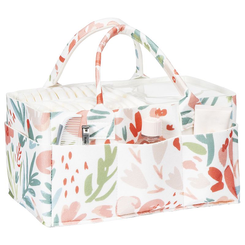 Sammy and Lou Painterly Floral Felt Storage Caddy