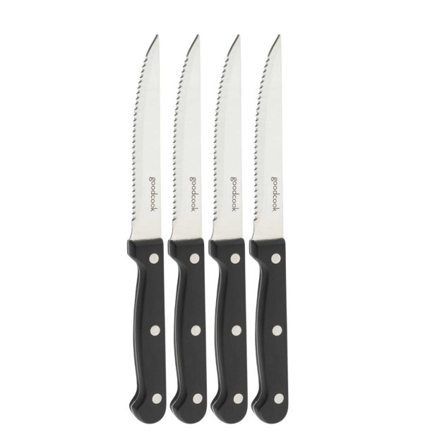 Goodcook Ready 4pc Triple Rivet Steak Knife Set