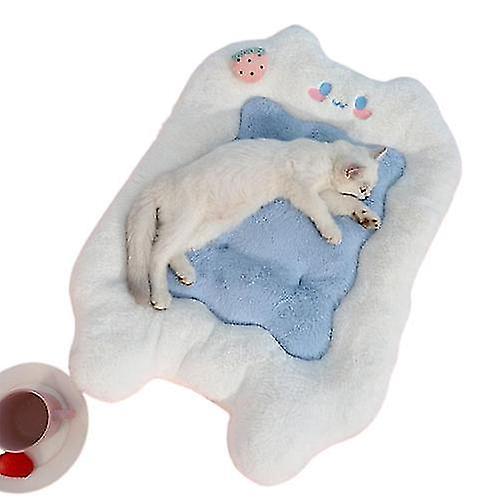 Plush Cat Bed Mat， Pet Cushion For Puppy Cat Curling Sleep