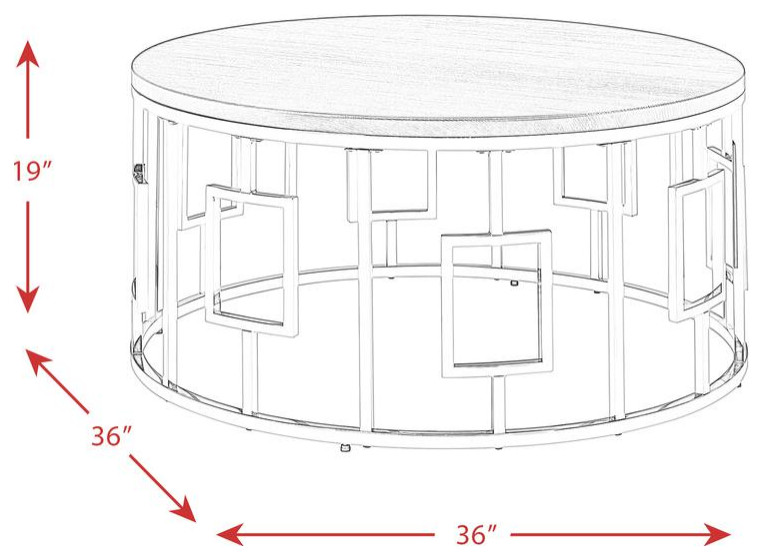 Kendall 2PC Occasional Table Set Coffee Table  ampEnd Table   Contemporary   Coffee Table Sets   by BisonOffice  Houzz