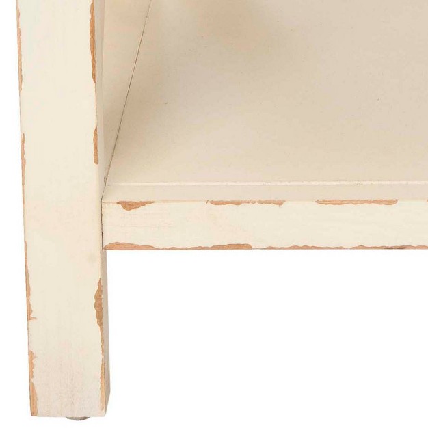 Mia End Table Vintage Cream Safavieh