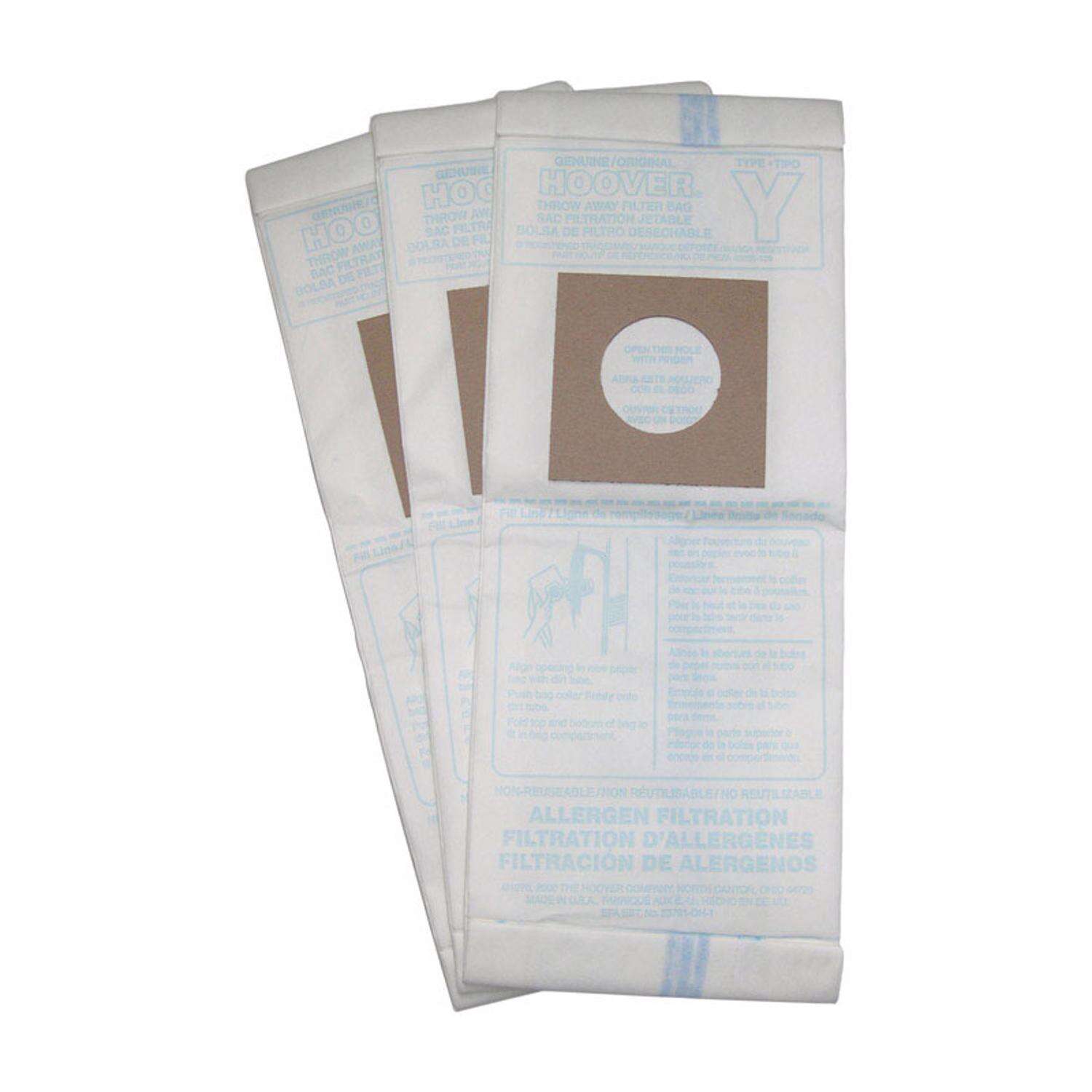 Hoover Vacuum Bag For Bag 3 pk