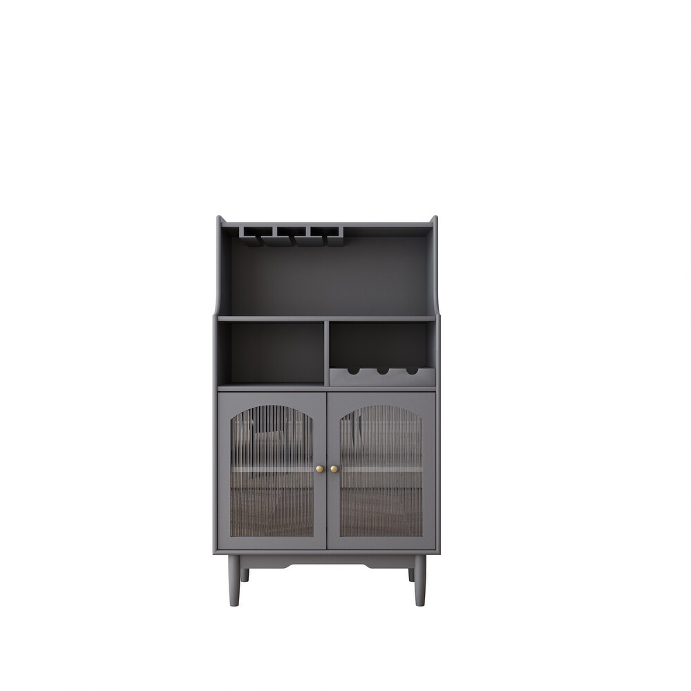 Accent Storage Cabinet with Wine Glass Rack