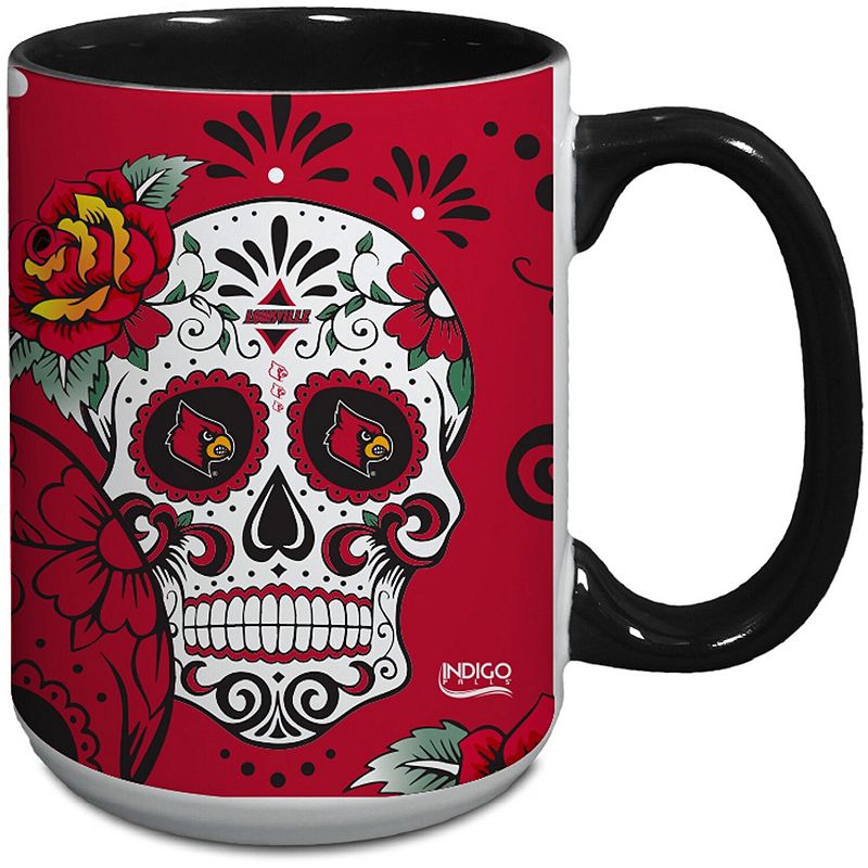 Louisville Cardinals 15oz. Java Dia de los Muertos Mug