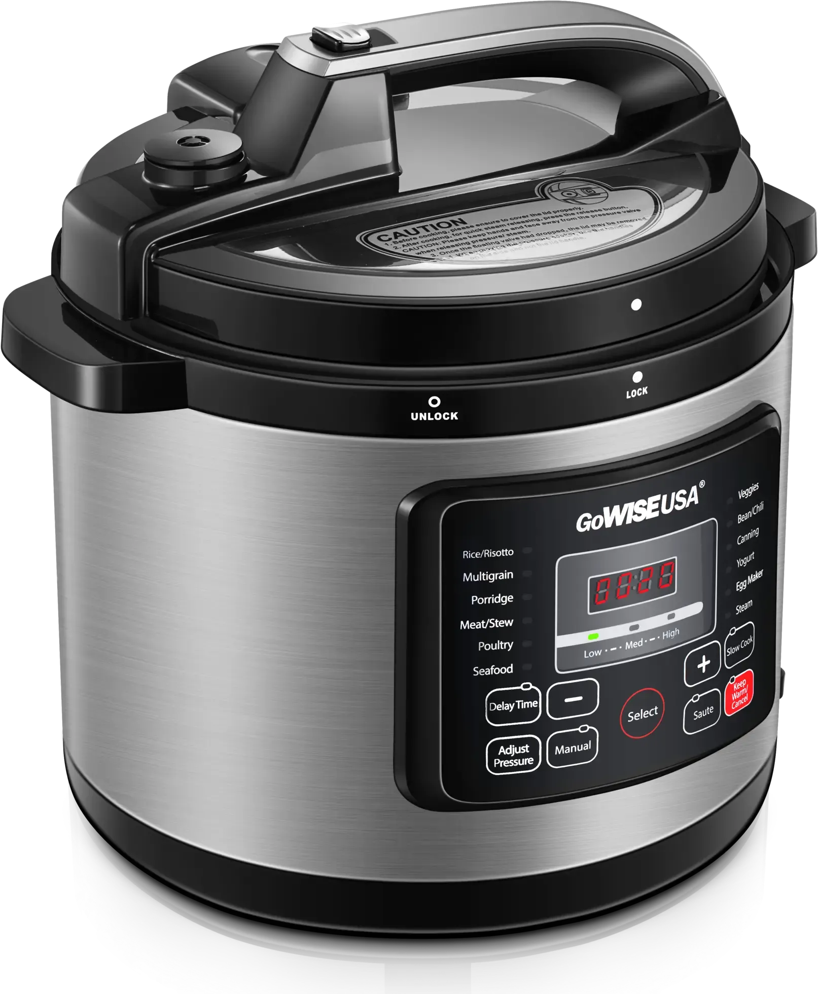 GoWISE Programmable 6-Quart Pressure Cooker