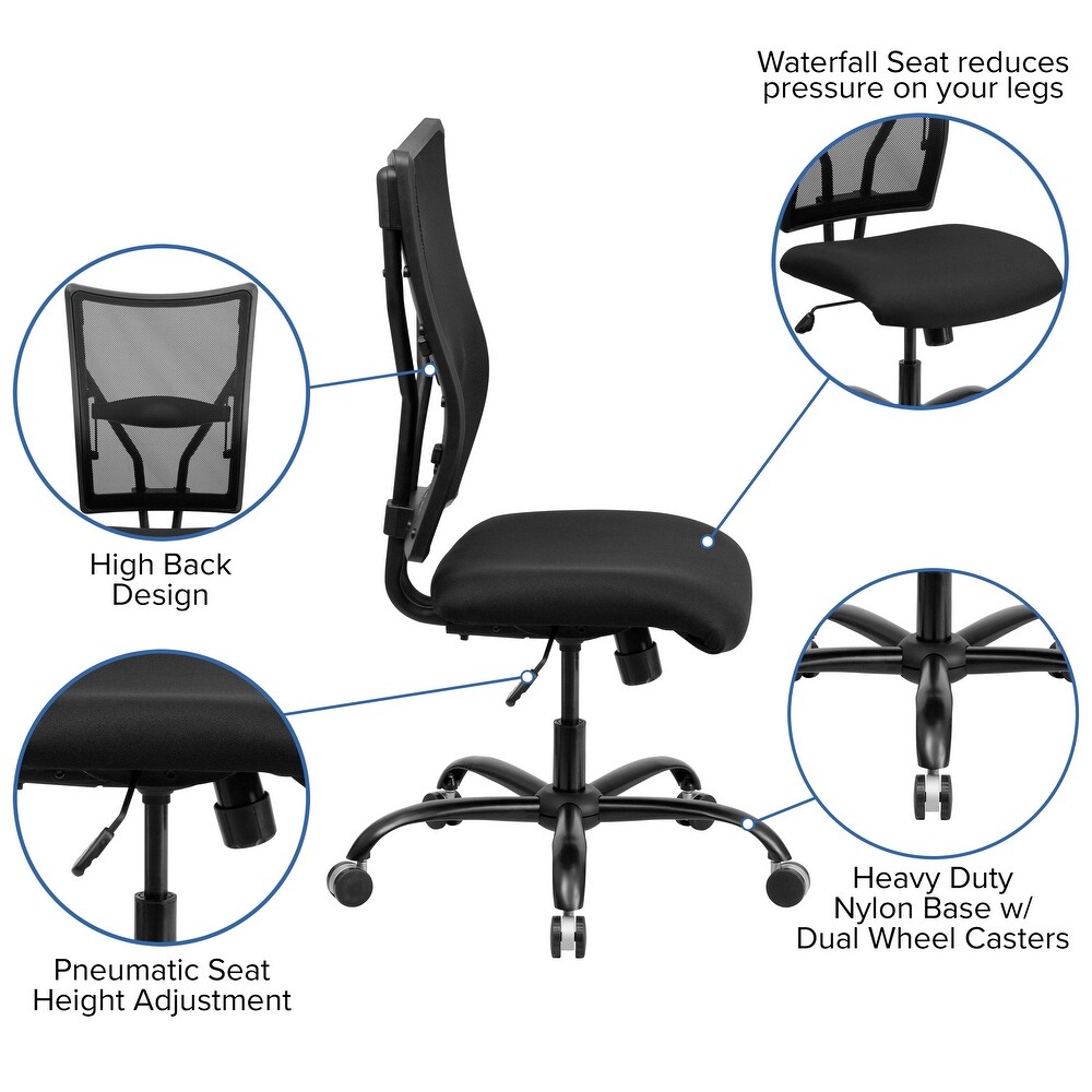 Big   Tall 400 lb. Rated Mesh Executive Swivel Ergonomic Office Chair