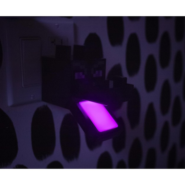 Ukonic Minecraft Purple Ender Dragon Plug in Nightlight With Auto Dusk To Dawn Sensor