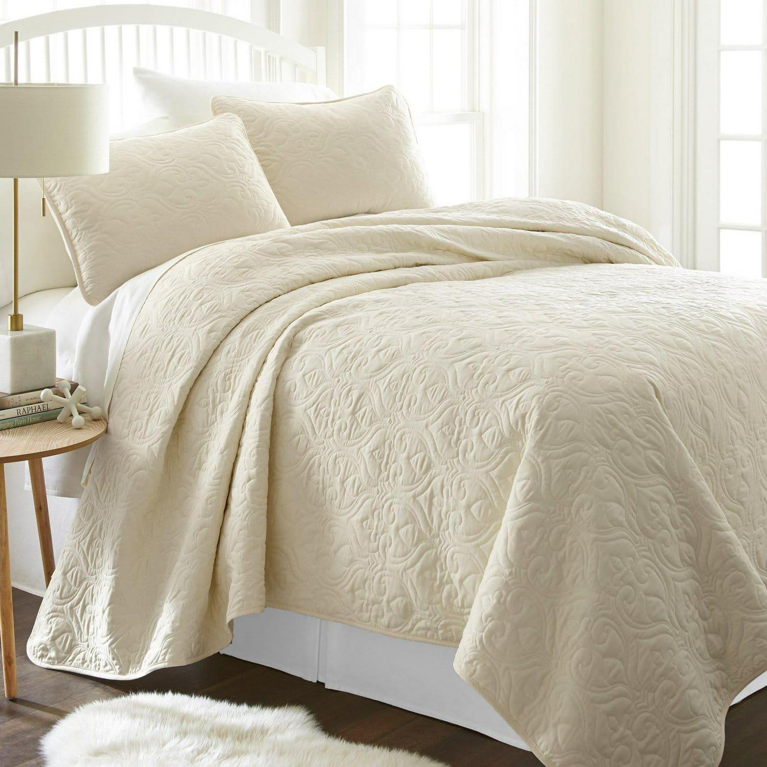 Damask Quilted Coverlet Set by Noble Linens  Crowdfused