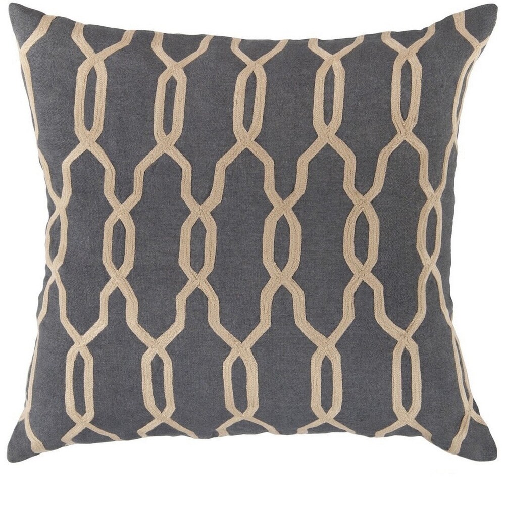 Decorative Rochford 22 inch Trellis Pillow Cover