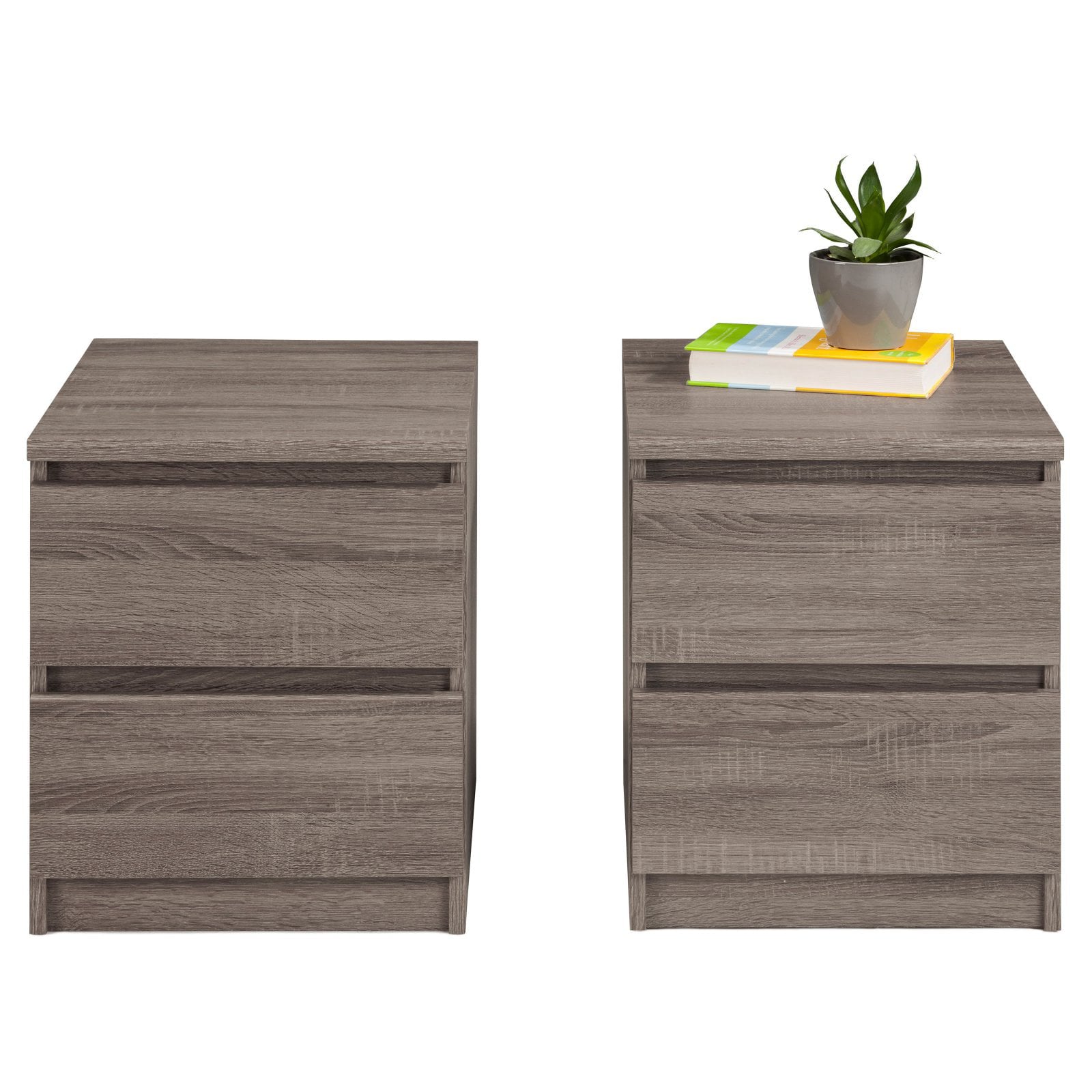 Tvilum Laguna Collection 2-Drawer Nightstand, Truffle