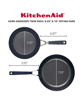 KitchenAid Hard Anodized 2 Piece Nonstick Frying Pan Set