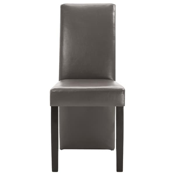 Dining Chairs 2 pcs Gray Faux Leather