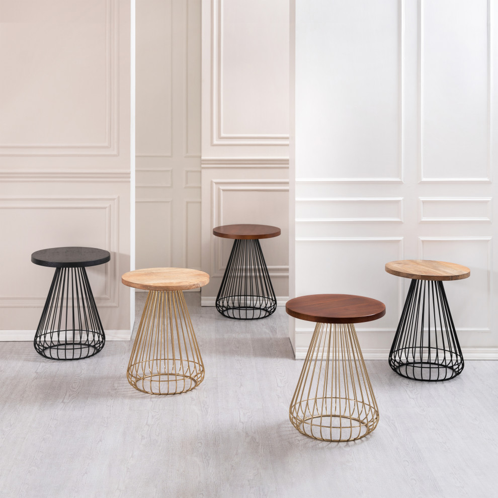 Melody Designer Cage Table   Industrial   Side Tables And End Tables   by MH London  Houzz