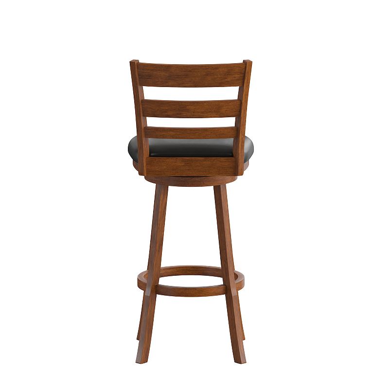 Taylor and Logan Zayne Ladderback Swivel Bar Stool