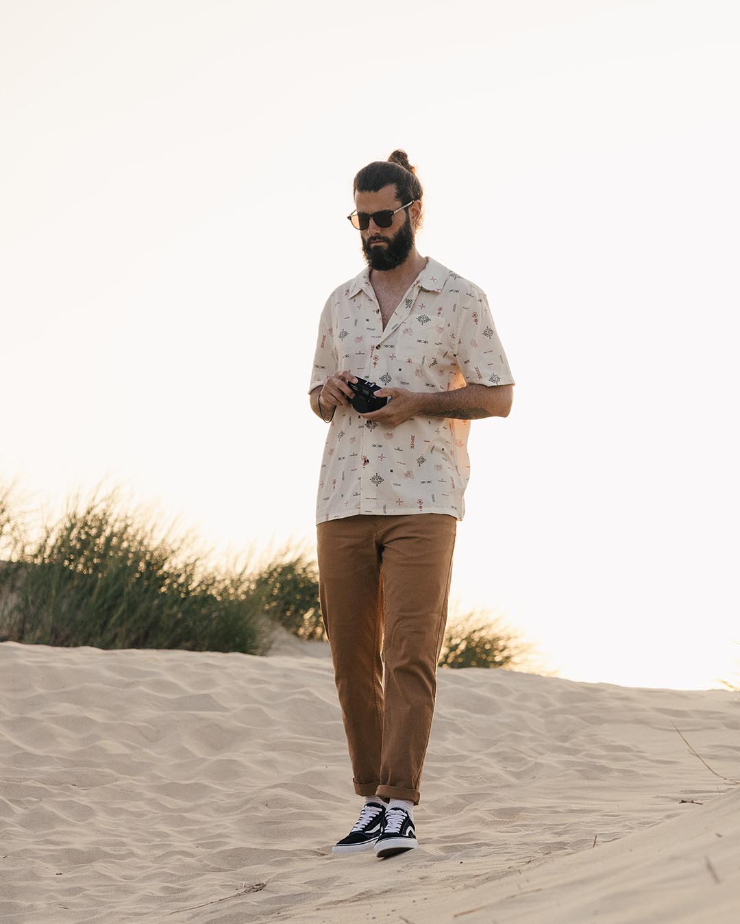 Cove Organic Cotton Short Sleeve Shirt - Birch Made To Roam