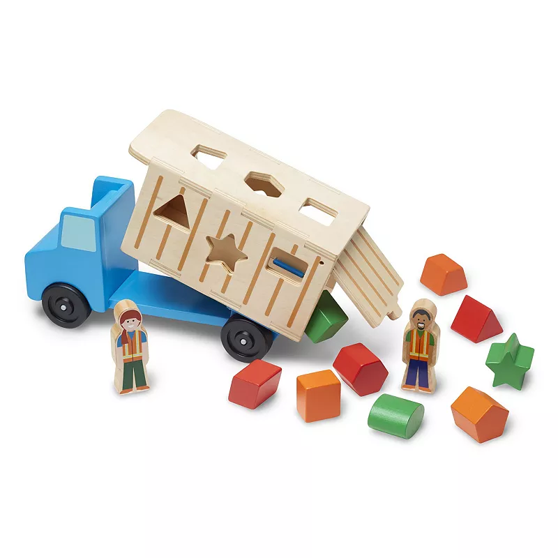 Melissa and Doug Shape Sorting Dump Truck Play Set