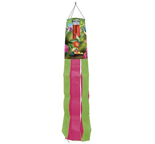 Briarwood Lane Spring Hummingbird Feeder Windsock Wind Twister 40x6