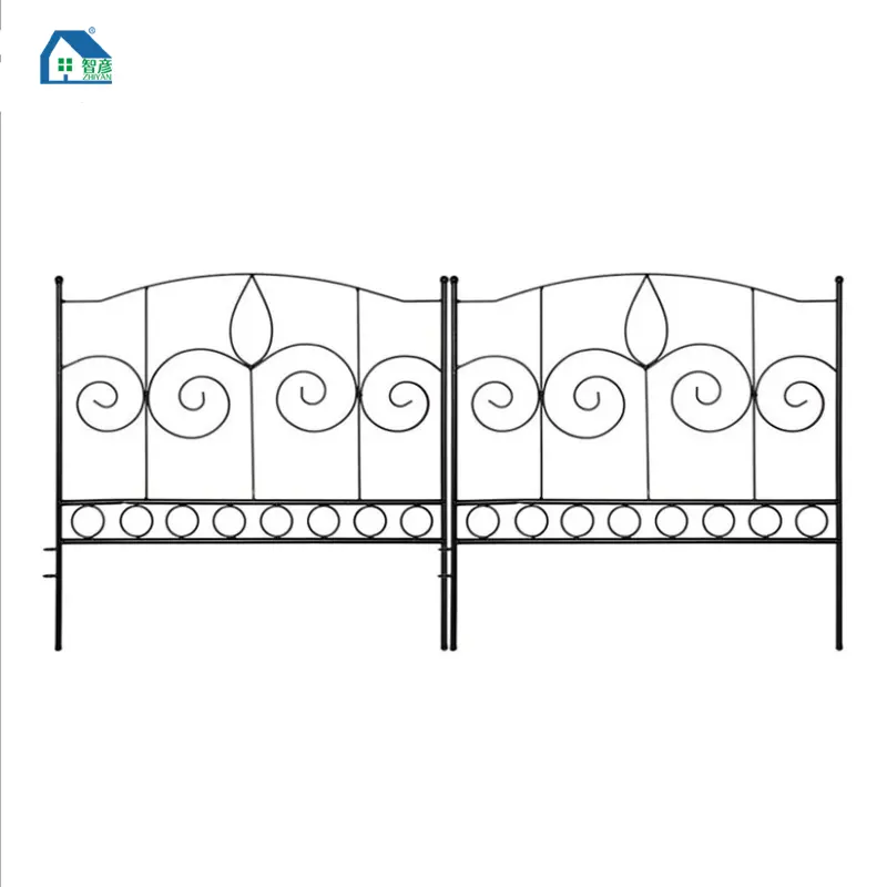 modern fencing supplies decorative wrought iron short garden lawn fence