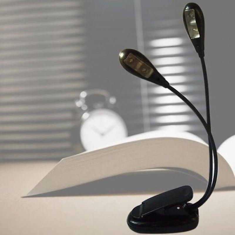 Usb Aaa Clip Led Gooseneck Lamp Reading Light Black