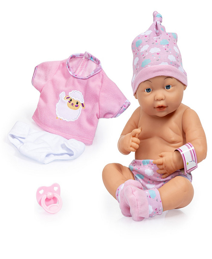 Bayer Design Dolls Pink  Sheep New Born Baby