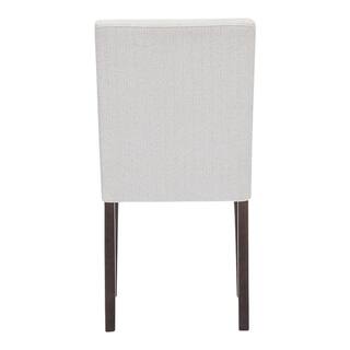 StyleWell Banford Riverbed Beige Upholstered Dining Chair with Sable Brown Wood Legs (1 piece) B6563C