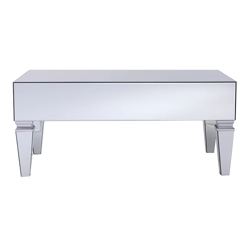 Southern Enterprises Dittoca Mirrored Coffee Table