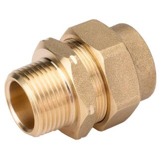 HOME-FLEX 34 in. CSST x 34 in. MIPT Brass Male Adapter 11-436-007