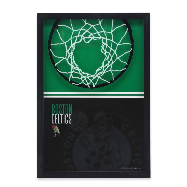 Nba Boston Celtics Print on Glass Wall Sign