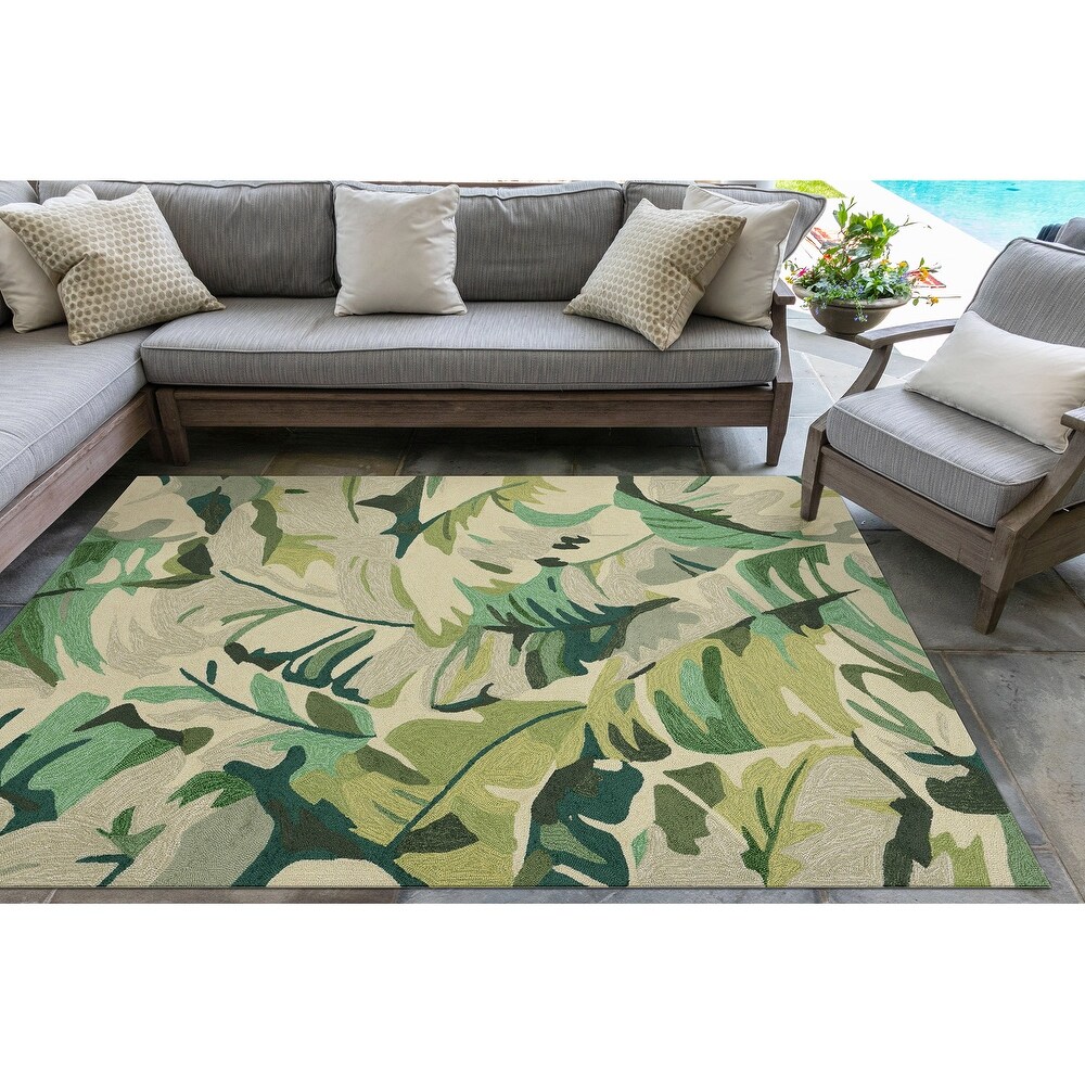 Liora Manne Capri Palm Leaf Indoor/Outdoor Rug