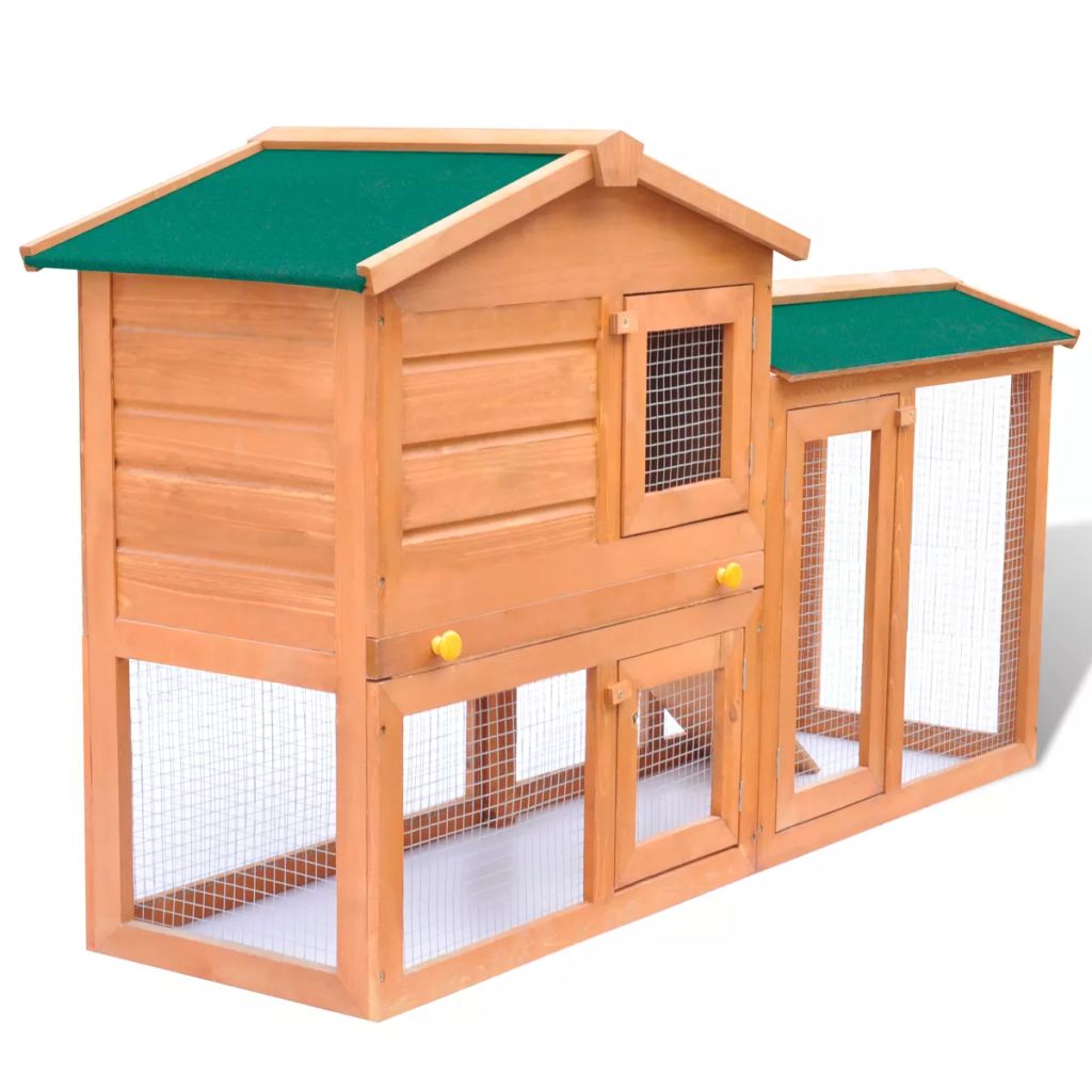 Outdoor Large Hutch Small Animal House Pet Cage Wood