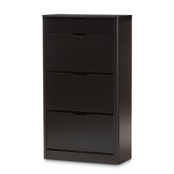 Contemporary Black Wood Storage Cabinet by Baxton Studio - - 16693513