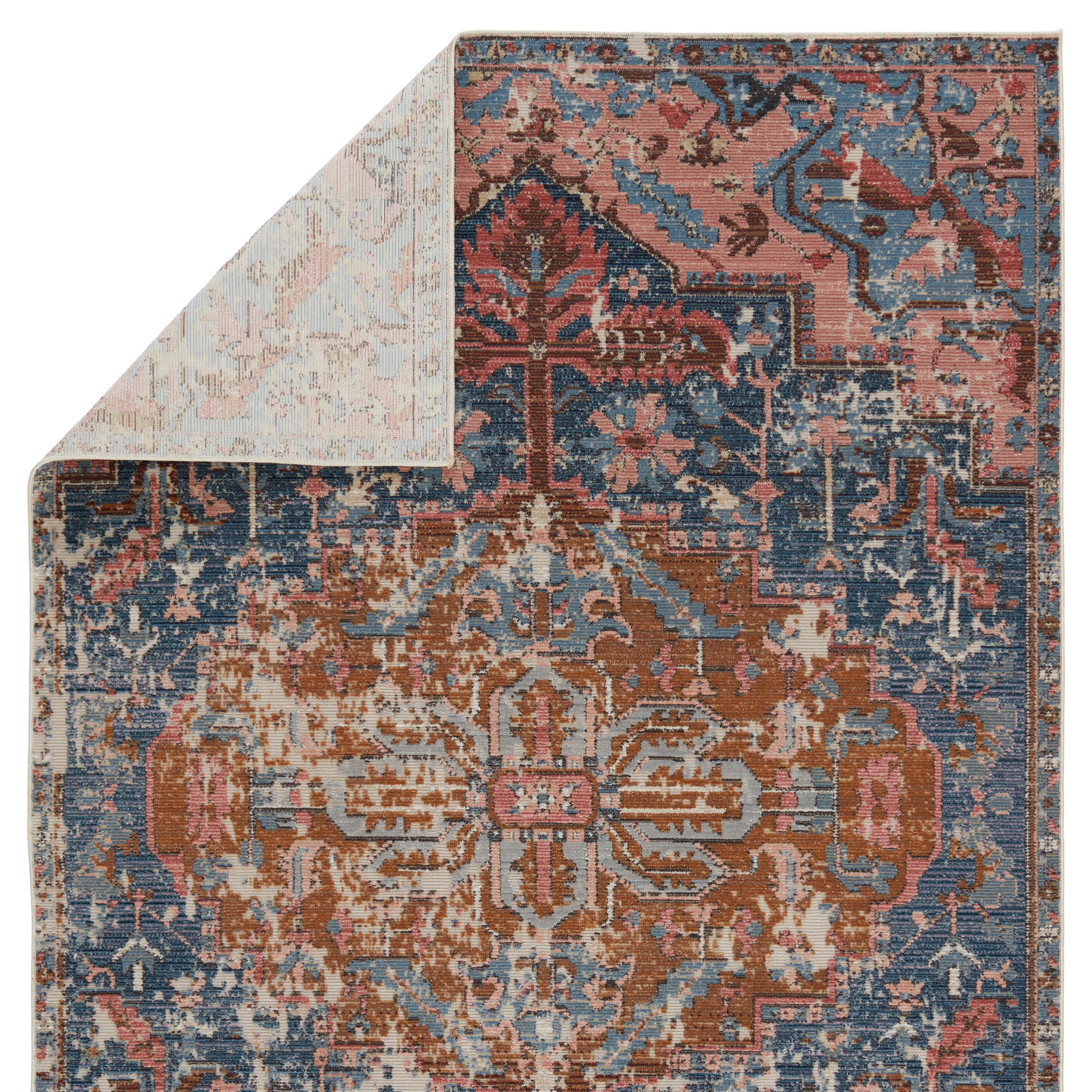 Swoon Diem Indoor/Outdoor Blue & Pink Rug