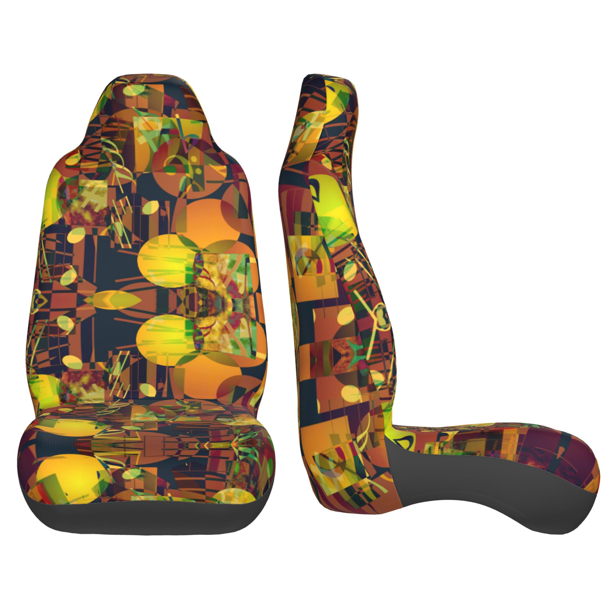 ZICANCN Car Seat Cover Retro Abstract Notes Car Front Seat Covers Protectors ， Automotive Seat Covers for Cars Trucks Suv